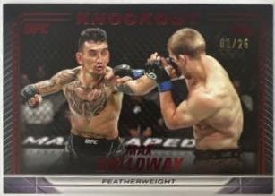 Max Holloway 2024 Topps Knockout UFC Action (Lights, Camera, Action) #ACT-2 Red