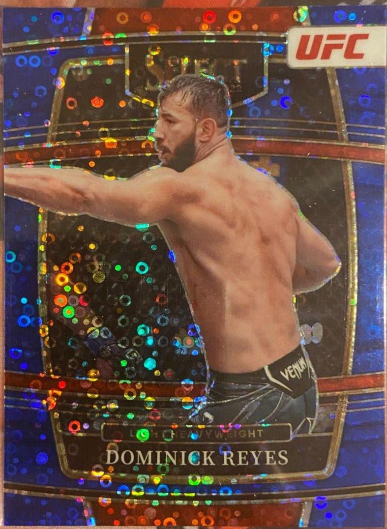 Dominick Reyes 2022 Panini Select UFC Concourse #48 Blue Disco