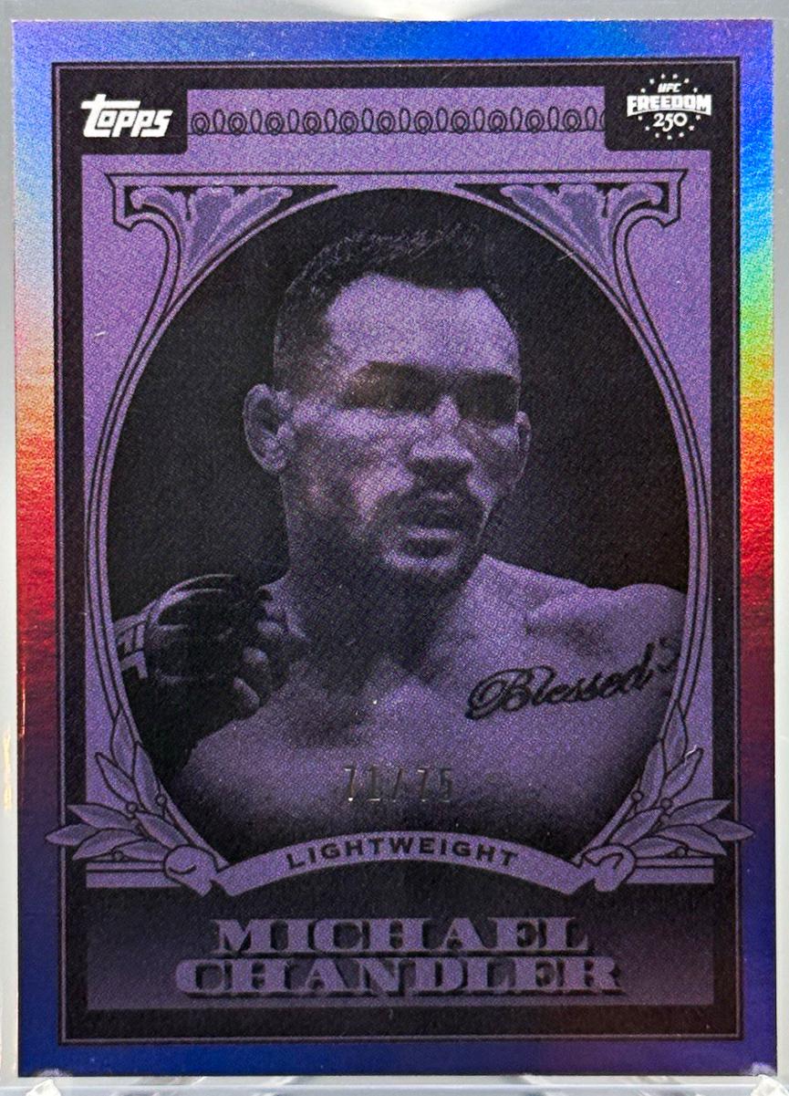 Michael Chandler 2026 Topps UFC Freedom 250 UFC Dollar #UD-23 Purple