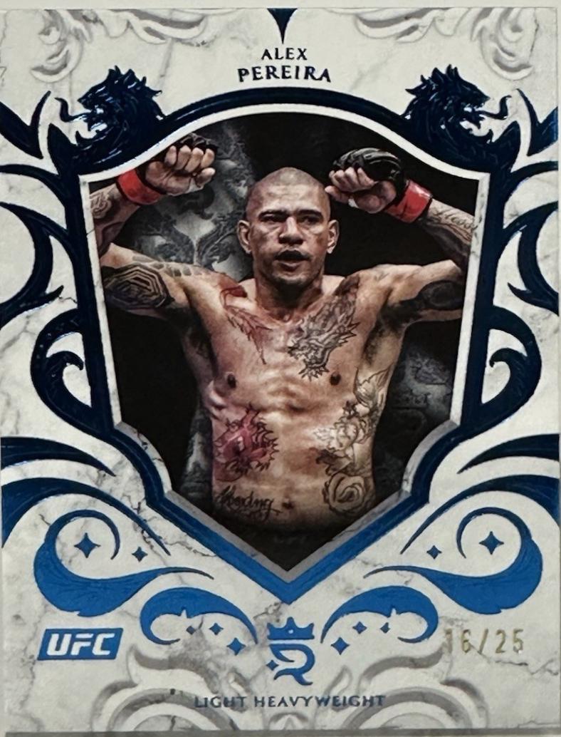 Alex Pereira 2025 Topps Royalty UFC Base #1 Blue