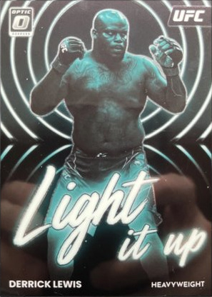 Derrick Lewis 2023 Panini Donruss Optic UFC Light It Up #23 Gold
