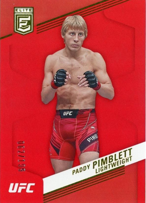 Paddy Pimblett 2023 Panini Chronicles UFC Base Elite #247 Red