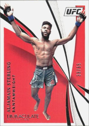 Aljamain Sterling 2021 Panini Immaculate UFC Base #19 Platinum