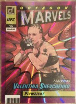 Valentina Shevchenko 2022 Panini Donruss UFC Base #40 Purple Laser