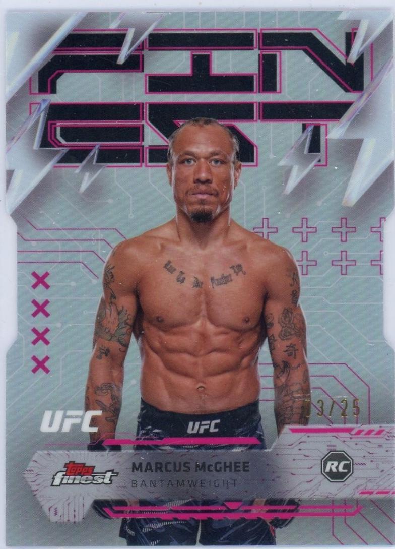 Marcus McGhee 2025 Topps Finest UFC Base Rare #229 Die-Cut Refractor