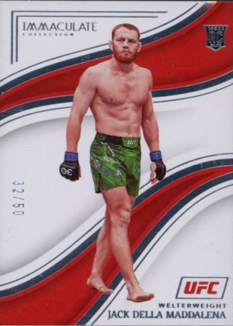 Jack Della Maddalena 2023 Panini Immaculate Collection UFC Base #56 Purple