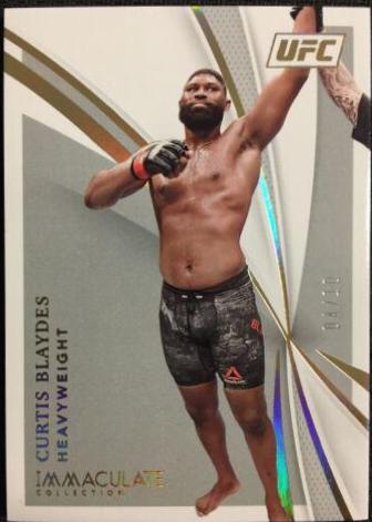 Curtis Blaydes 2021 Panini Immaculate UFC Base #40 Gold