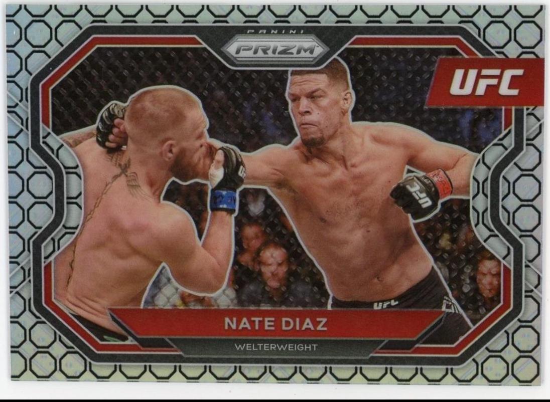Nate Diaz 2021 Panini Prizm UFC Base #115 Octagon