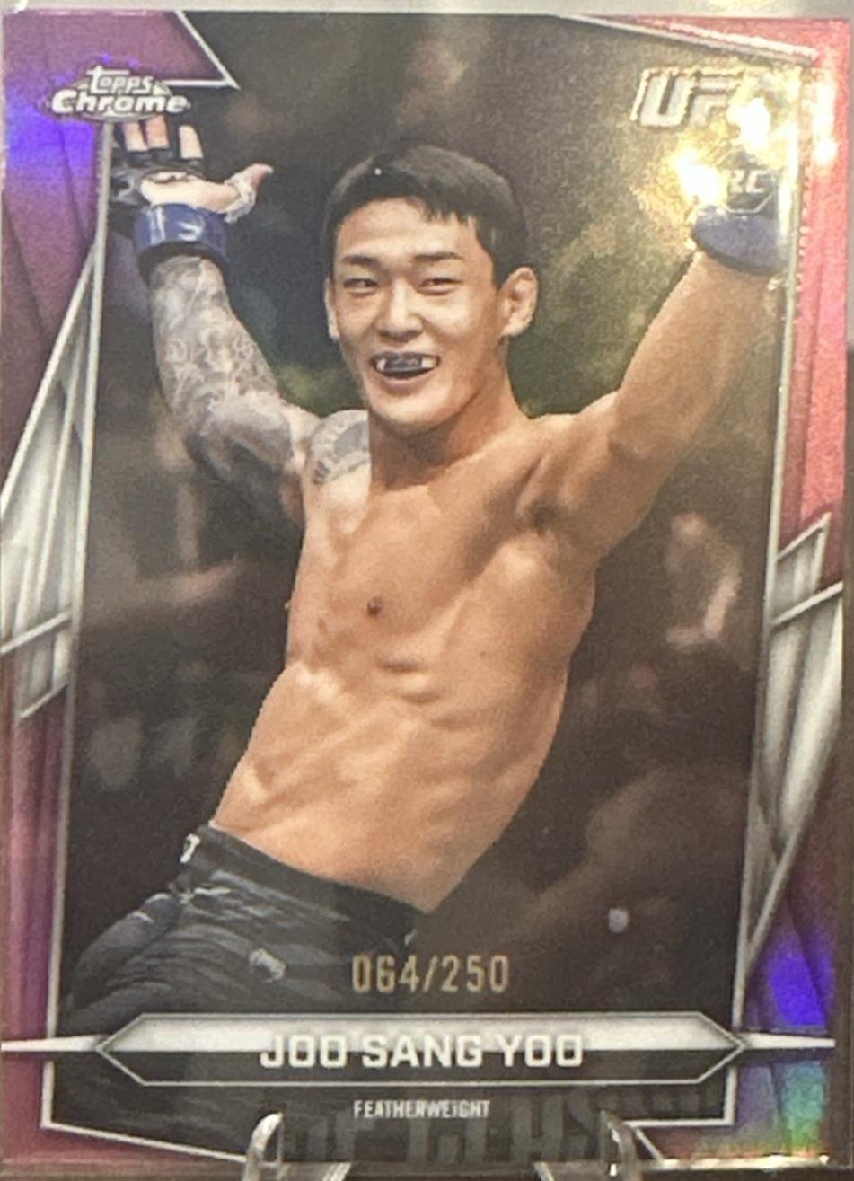 Joo Sang Yoo 2026 Topps Chrome UFC Base #146 Pink Refractor