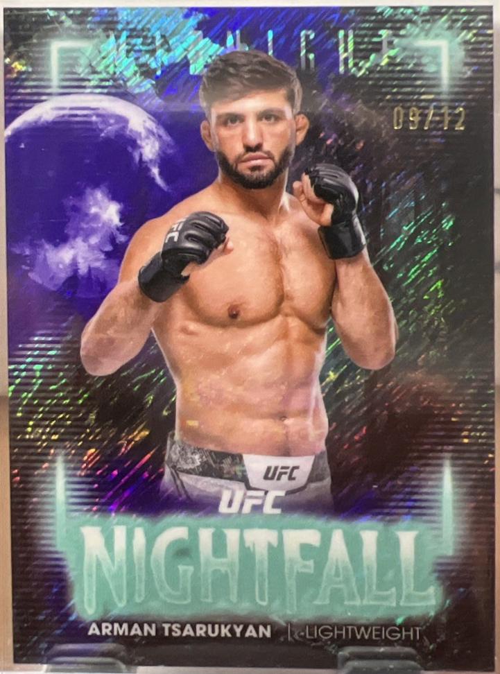 Arman Tsarukyan 2025 Topps Midnight UFC Nightfall #NF-17 Midnight