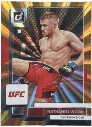 Nathaniel Wood 2023 Panini Donruss UFC Base #27 Orange Laser