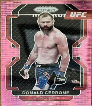 Donald Cerrone 2022 Panini Prizm UFC Base #113 Pink Pulsar
