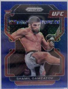 Shamil Gamzatov 2022 Panini Prizm UFC Base #182 Blue Shimmer