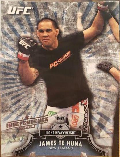 James Te Huna 2012 Topps UFC Bloodlines Base #128 Independence Edition