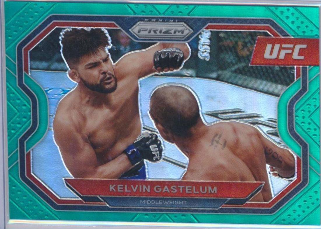 Kelvin Gastelum 2021 Panini Prizm UFC Base #161 Teal
