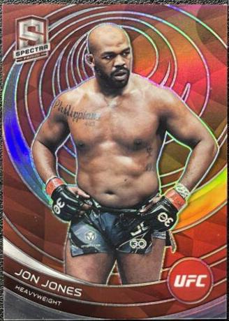Jon Jones 2023 Panini Chronicles UFC Base Spectra #392 Red