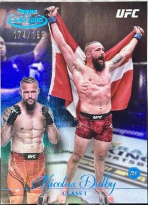 Nicolas Dalby 2024 Topps Gold Label UFC Base Class I #9 Blue
