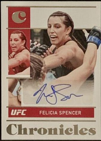 Felicia Spencer 2022 Panini Chronicles UFC Chronicles Signatures #26 Red