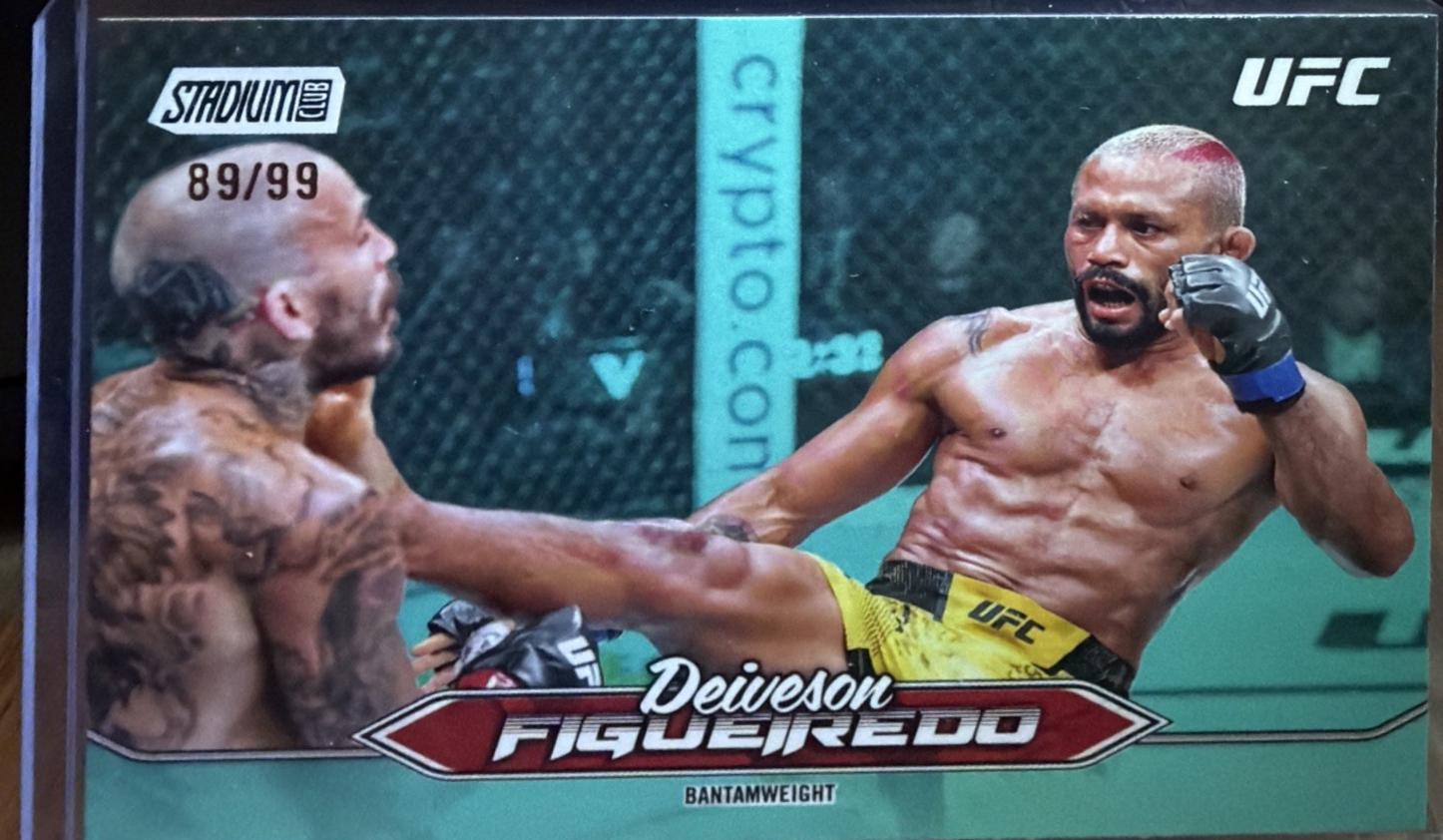 Deiveson Figueiredo 2025 Topps Stadium Club UFC Base #3 Teal