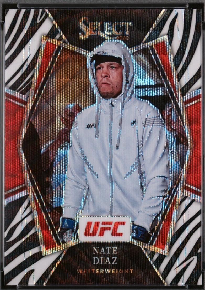 Nate Diaz 2022 Panini Select UFC Premier Level #102 Zebra