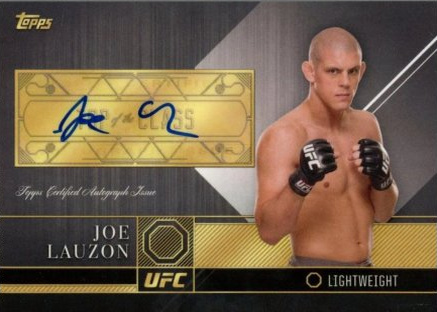 Joe Lauzon 2016 Topps UFC Top of the Class Top of the Class Autographs #TCA-JL Gold