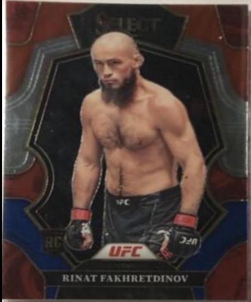 Rinat Fakhretdinov 2023 Panini Select UFC Premier Level #179 Red Blue Prizm