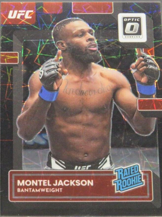 Montel Jackson 2023 Panini Donruss Optic UFC Base #131 Black Velocity