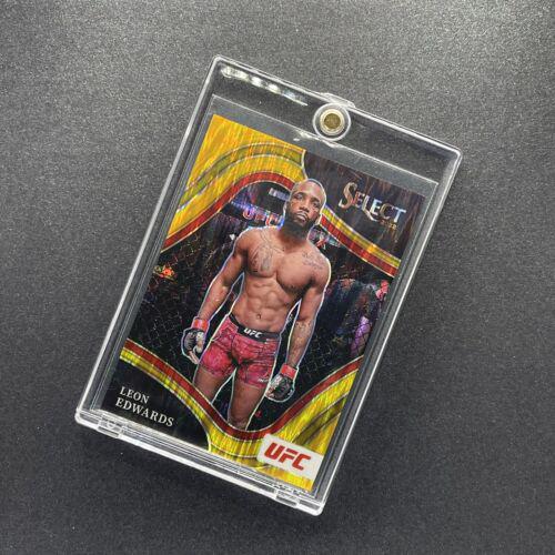Leon Edwards 2022 Panini Select UFC Octagonside #247 Gold Flash