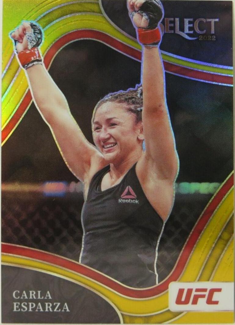 Carla Esparza 2022 Panini Select UFC Octagonside #223 Gold