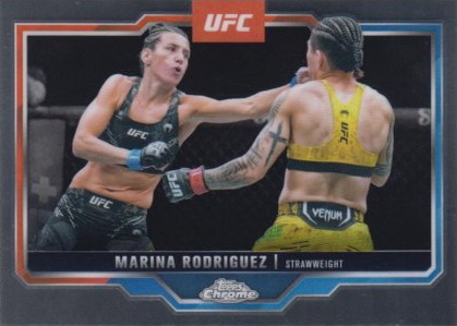 Marina Rodriguez 2025 Topps Chrome UFC Base #145 Black RayWave