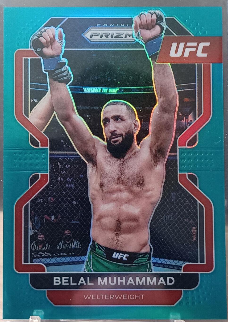 Belal Muhammad 2022 Panini Prizm UFC Base #119 Teal