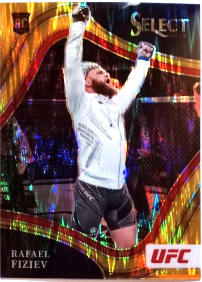Rafael Fiziev 2022 Panini Select UFC Octagonside #234 Gold Flash
