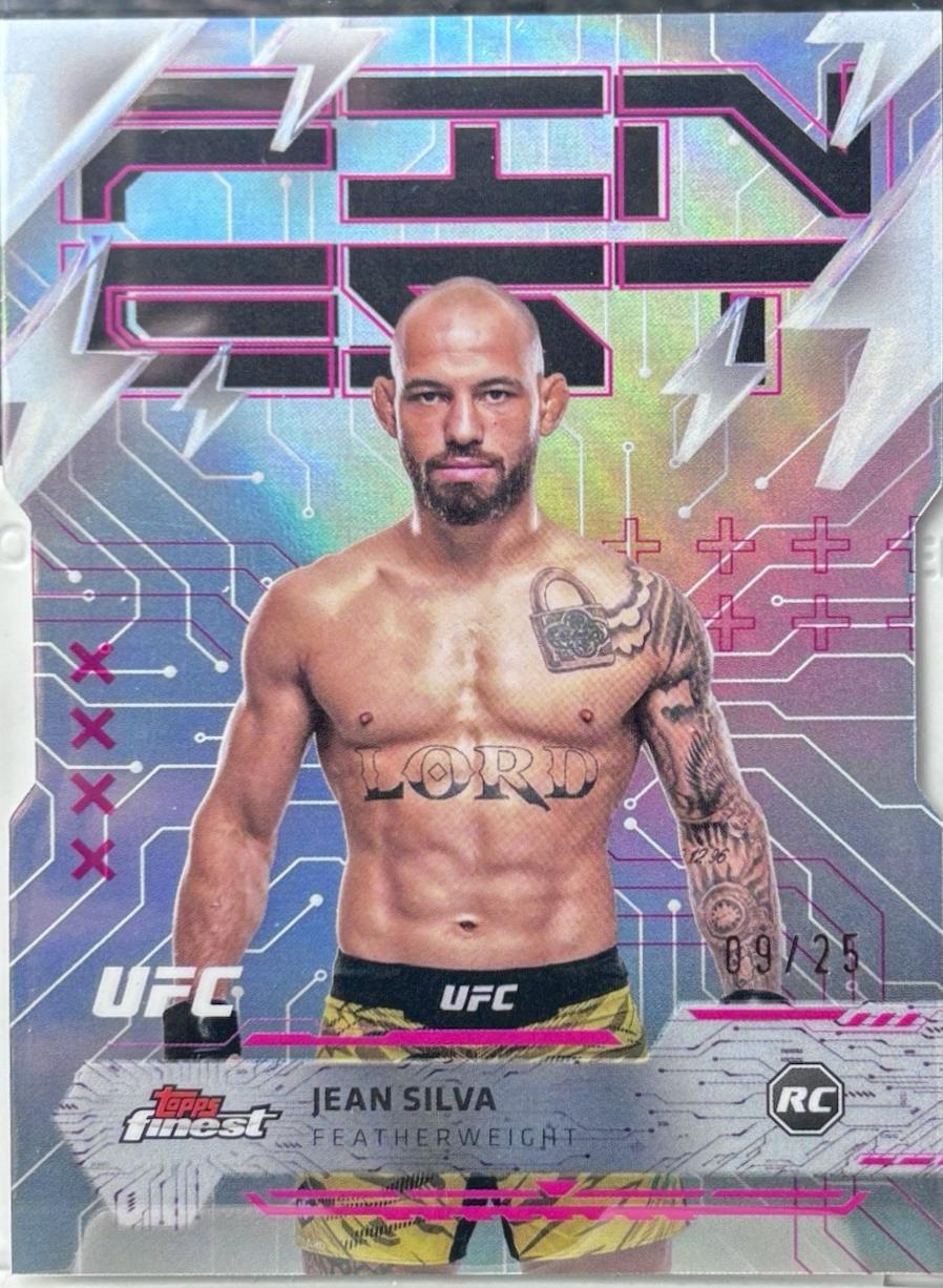 Jean Silva 2025 Topps Finest UFC Base Rare #300 Die-Cut Refractor
