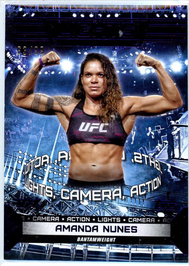 Amanda Nunes 2024 Topps Knockout UFC Base #24 Purple