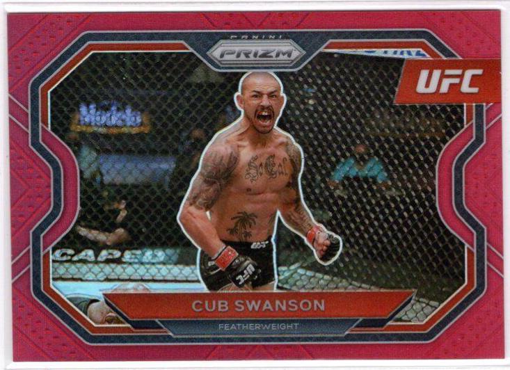 Cub Swanson 2021 Panini Prizm UFC Base #136 Red