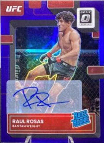 Raul Rosas 2023 Panini Donruss Optic UFC Base Rated Rookies Signatures #115 Purple