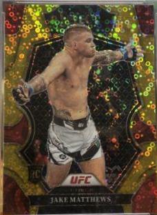 Jake Matthews 2023 Panini Select UFC Premier Level #114 Gold Disco