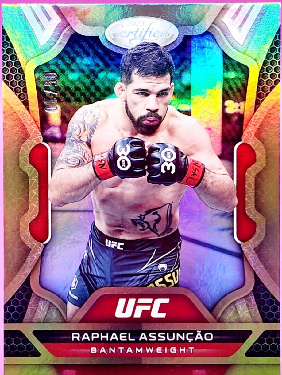 Raphael Assuncao 2023 Panini Chronicles UFC Base Certified #225 Gold
