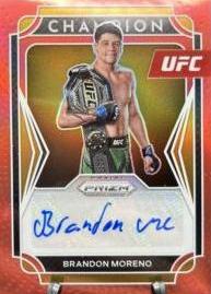 Brandon Moreno 2022 Panini Prizm UFC Champion Signatures #2 Red