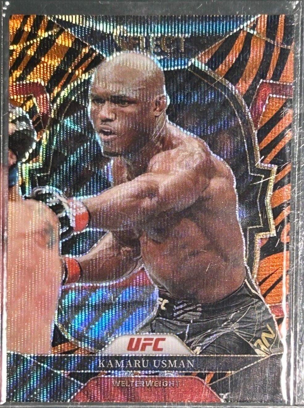 Kamaru Usman 2023 Panini Select UFC Concourse #35 Tiger