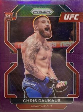 Chris Daukaus 2022 Panini Prizm UFC Base #199 Purple