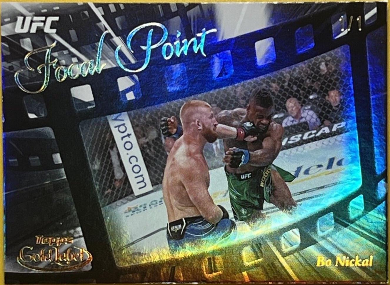 Bo Nickal 2024 Topps Gold Label UFC Focal Point #FP-15 Gold
