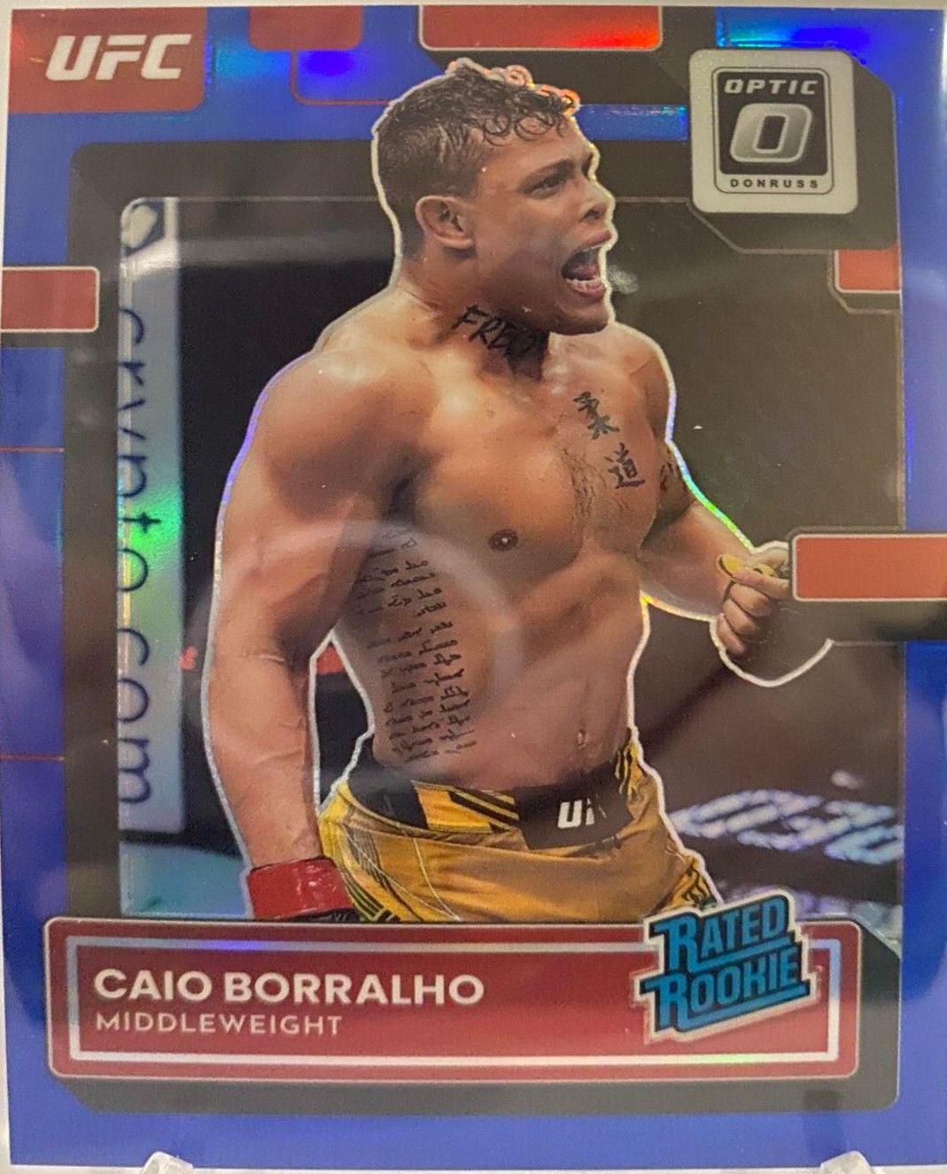 Caio Borralho 2023 Panini Donruss Optic UFC Base #130 Blue