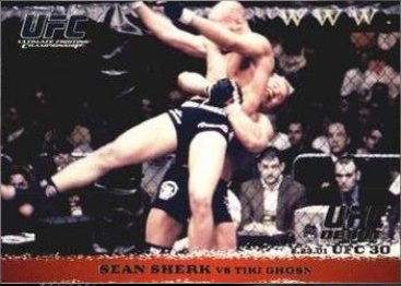 Sean Sherk / Tiki Ghosn 2009 Topps UFC Round 1 Base #9 Red