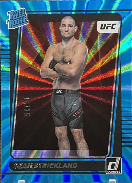 Sean Strickland 2022 Panini Donruss UFC Base #206 Teal