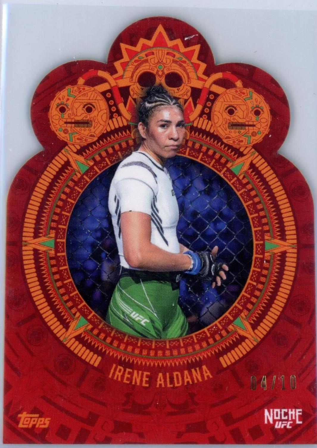 Irene Aldana 2024 Topps Noche UFC Base #9 Red Die-Cut