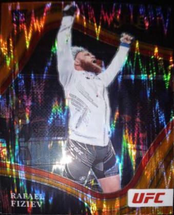 Rafael Fiziev 2022 Panini Select UFC Octagonside #234 Orange Flash
