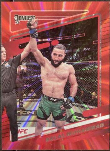 Belal Muhammad 2022 Panini Donruss UFC Base #15 Red