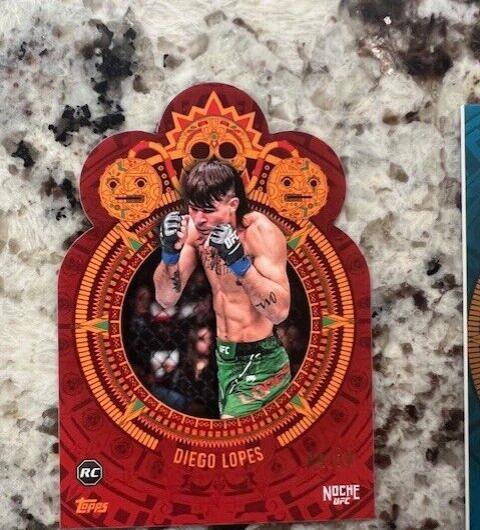 Diego Lopes 2024 Topps Noche UFC Base #6 Red Die-Cut