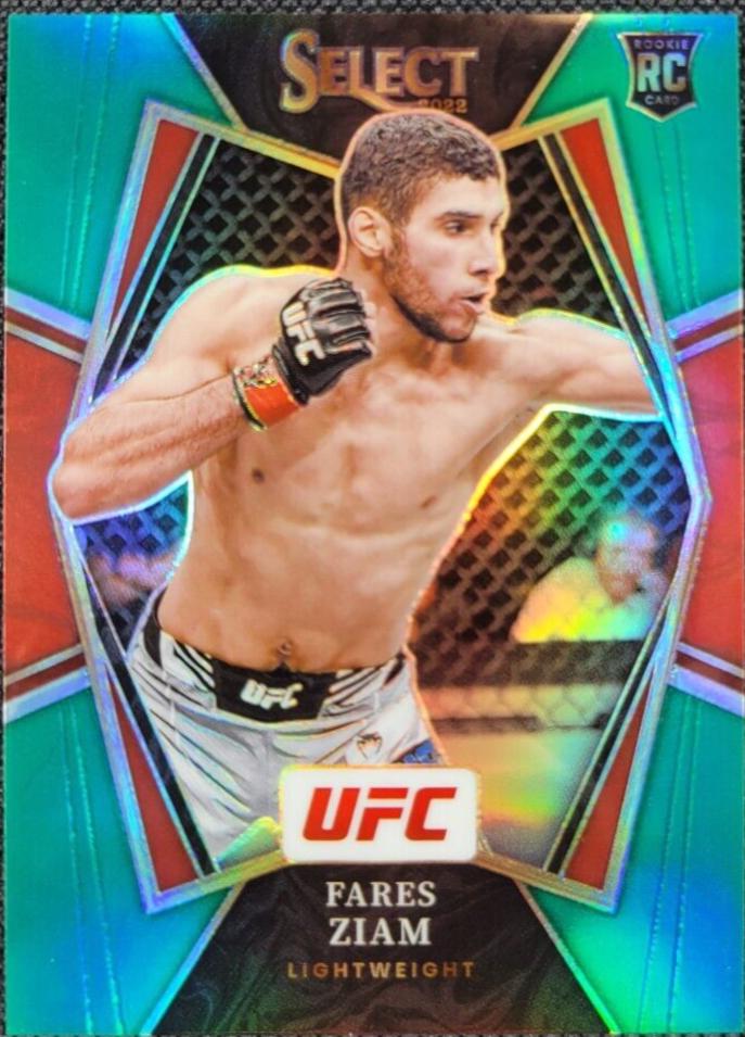 Fares Ziam 2022 Panini Select UFC Premier Level #130 Green